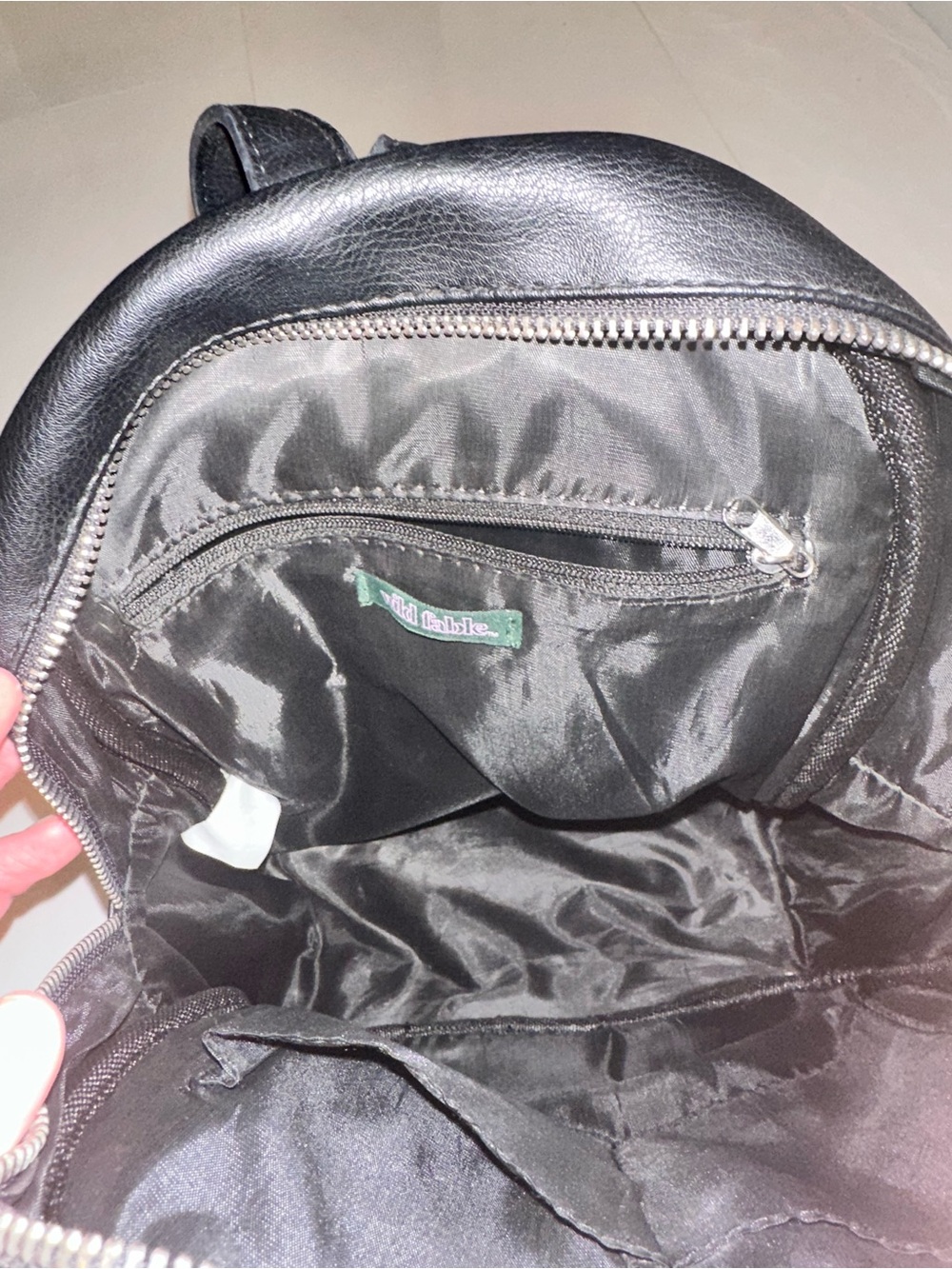 wild fable Black Mini Backpack with Zipper Pocket - Picture 3 of 4